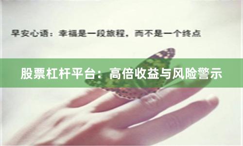 股票杠杆平台：高倍收益与风险警示